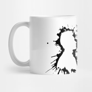 Shadowhunters / The Mortal Instruments - Malec voids and outline splashes (black) - Alec Lightwood and Magnus Bane / Matthew Daddario and Harry Shum Jr Mug